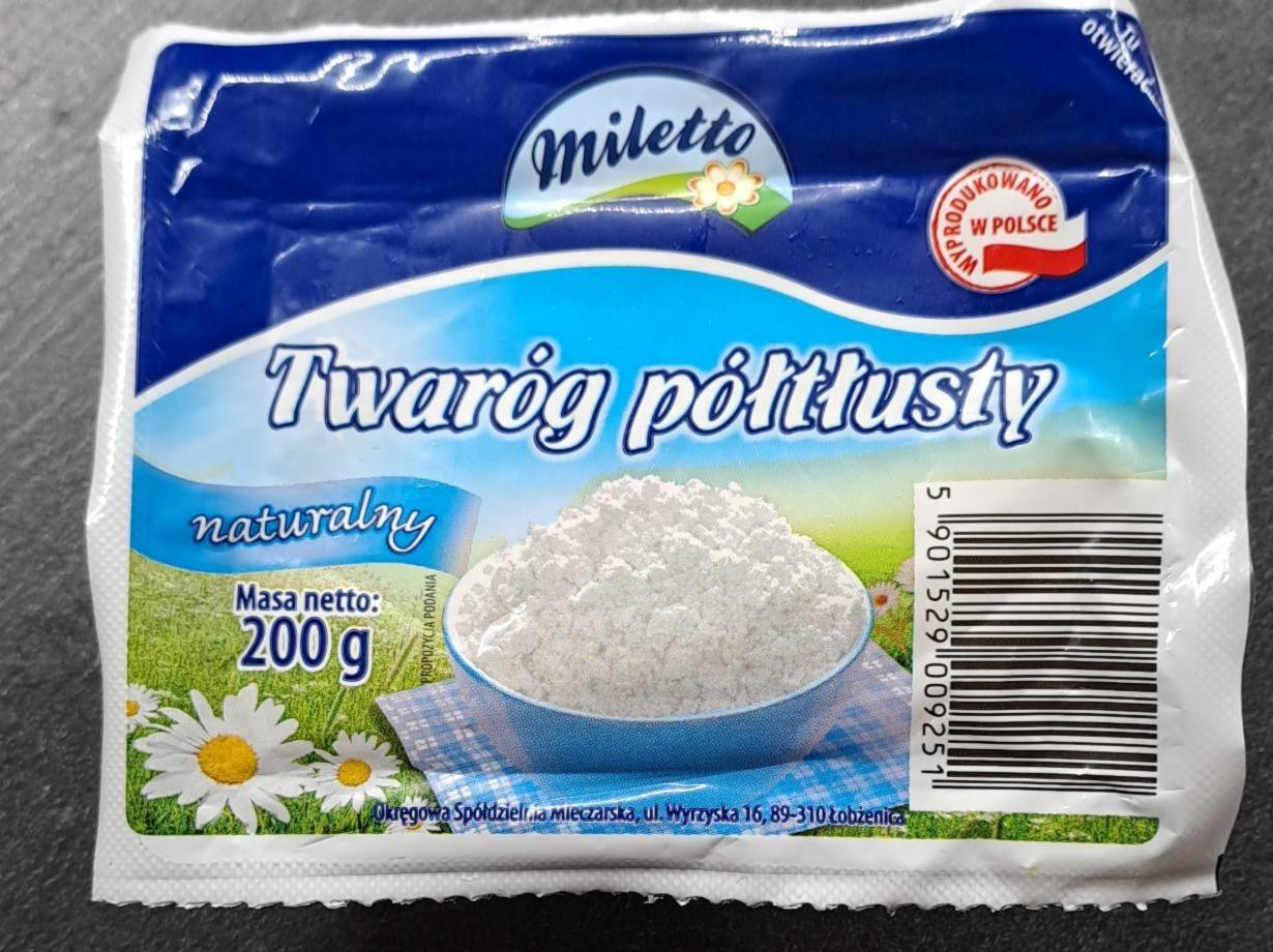 Fotografie - Twaróg półtłusty naturalny Miletto