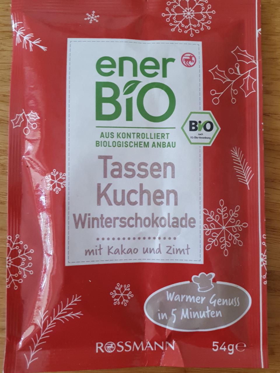 Fotografie - Tassen Kuchen Winterschokolade mit Kakao und Zimt EnerBio