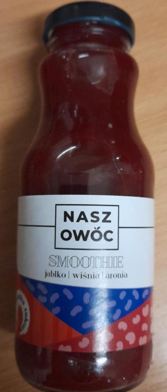 Fotografie - Smoothie jabłko wiśnia aronia Nasz Owoc