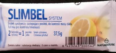 Fotografie - Slimbel system tyčinka pro kontrolu hmotnosti citronová