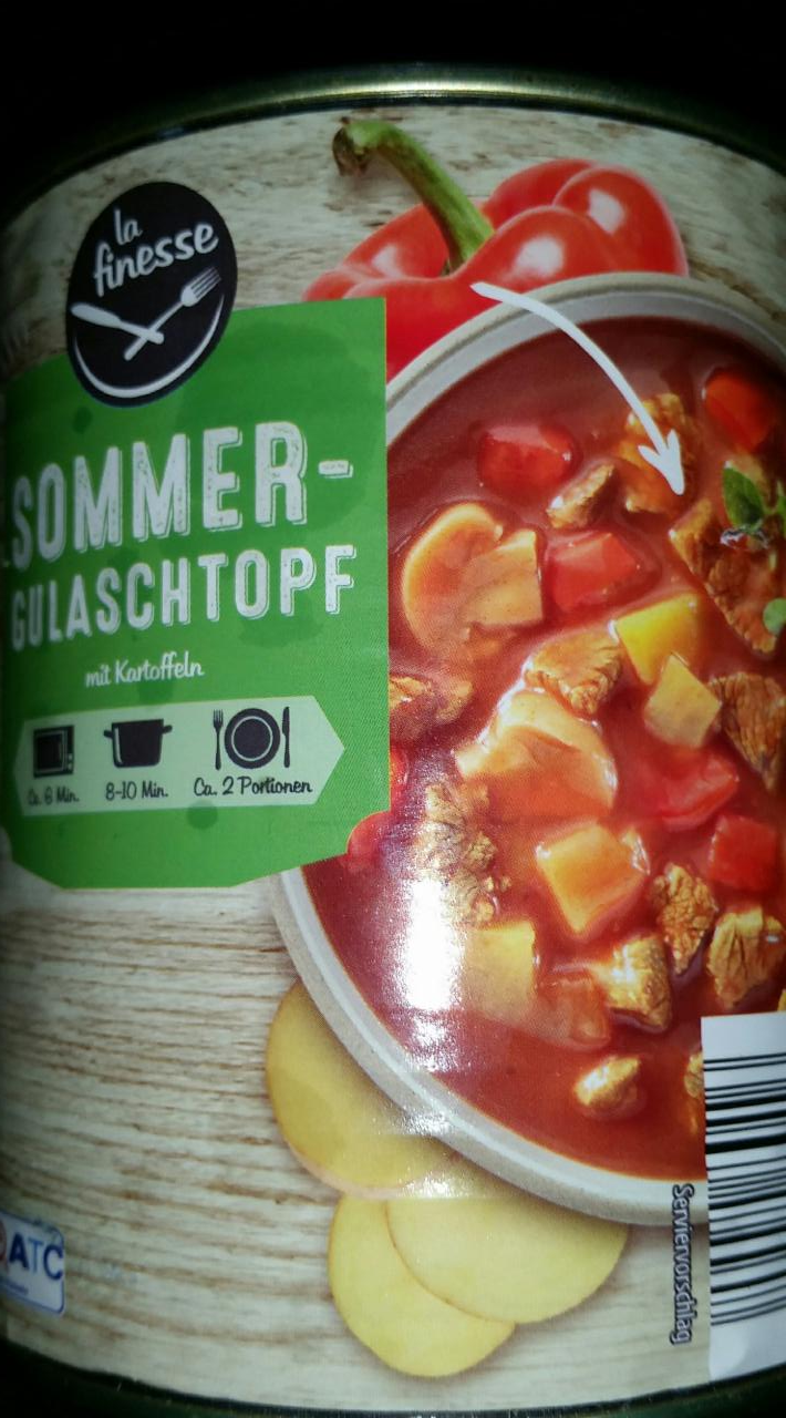 Fotografie - Sommer-Gulaschtopf mit Kartoffeln La Finesse