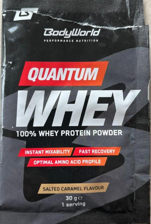 Fotografie - Quantum whey protein powder salted caramel flavour Bodyworld