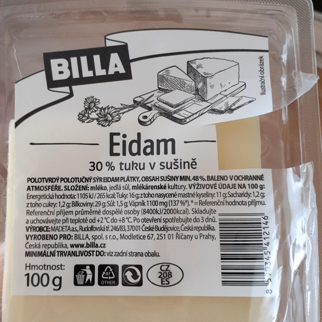 Fotografie - Eidam 30% tuku v sušině Billa