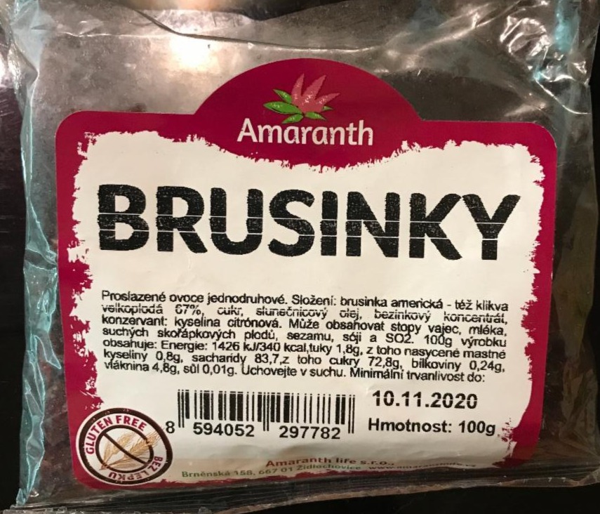 Fotografie - Brusinky Amaranth