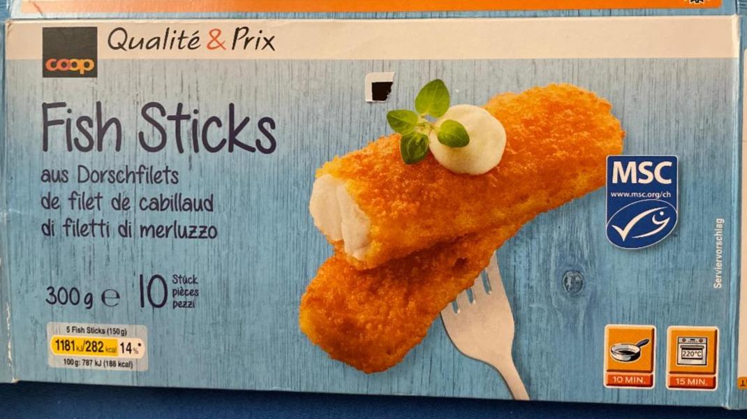 Fotografie - Fish Sticks aus Dorschfilets Coop Qualité & Prix