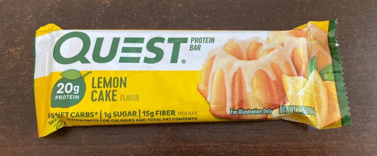 Fotografie - Protein bar Lemon cake flavor Quest