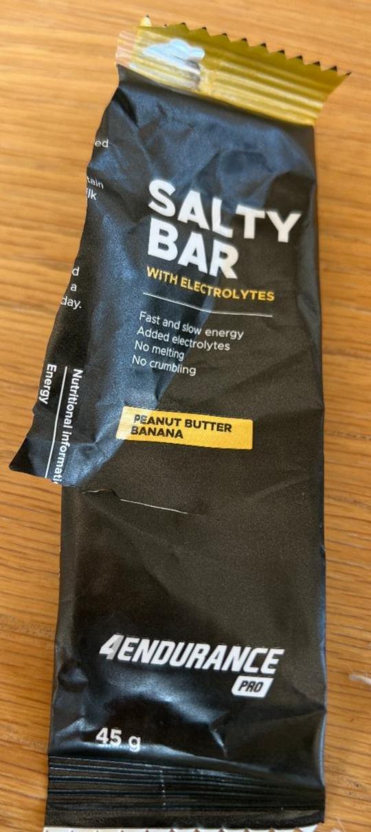 Fotografie - Salty bar with electrolytes peanut butter banana 4Endurance