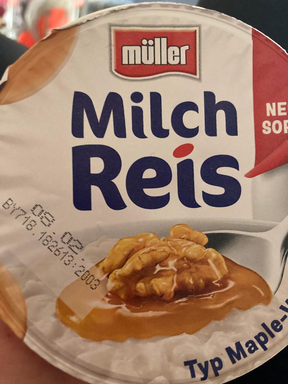 Fotografie - Milch Reis Typ Maple-Walnut Müller