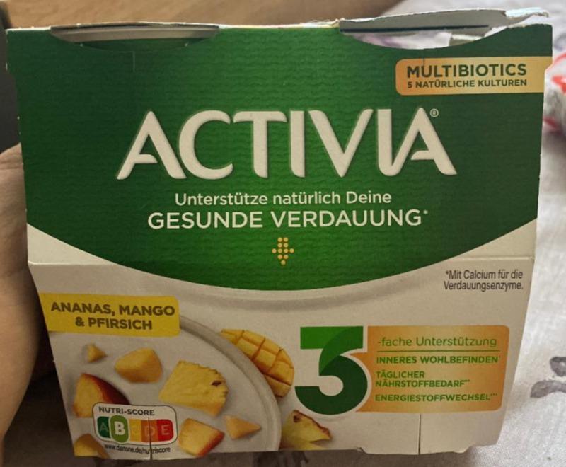 Fotografie - Gesunde verdauung ananas, mango & pfirsich Activia