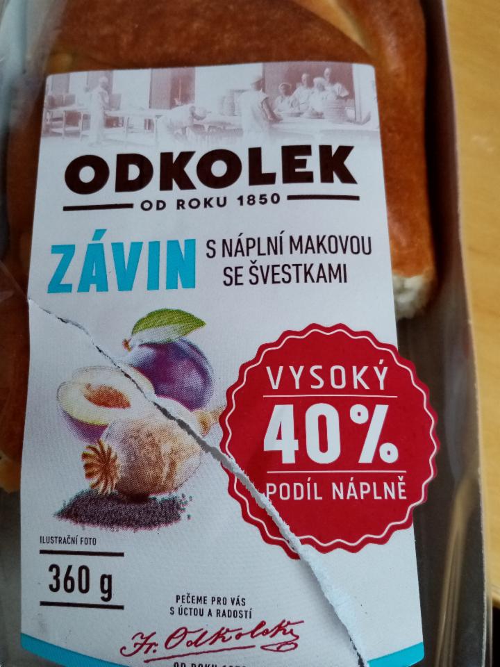 Fotografie - Závin s náplní makovou se švestkami Odkolek