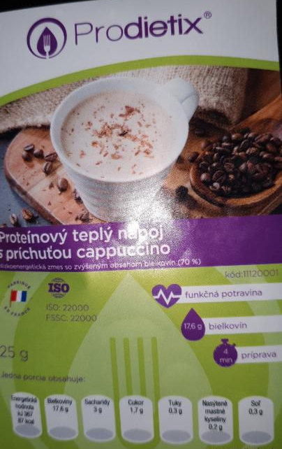 Fotografie - Nápoj s příchutí cappucino Prodietix