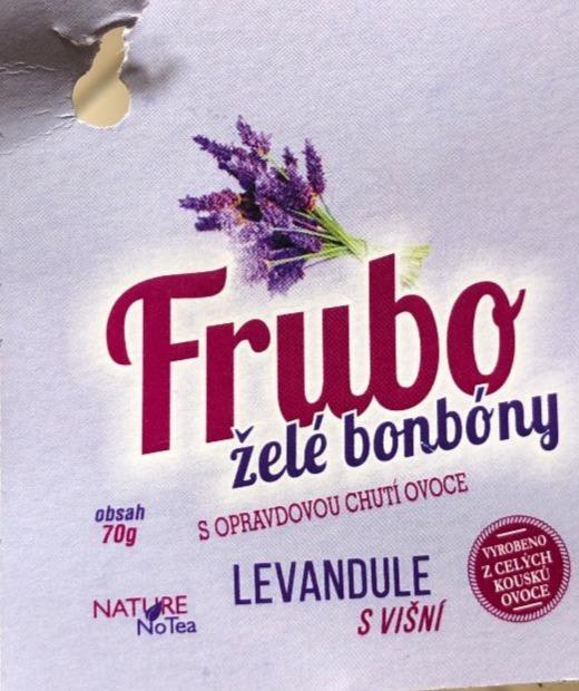 Fotografie - Frubo želé bonbóny s opravdovou chutí ovoce levandule s višní Nature No Tea