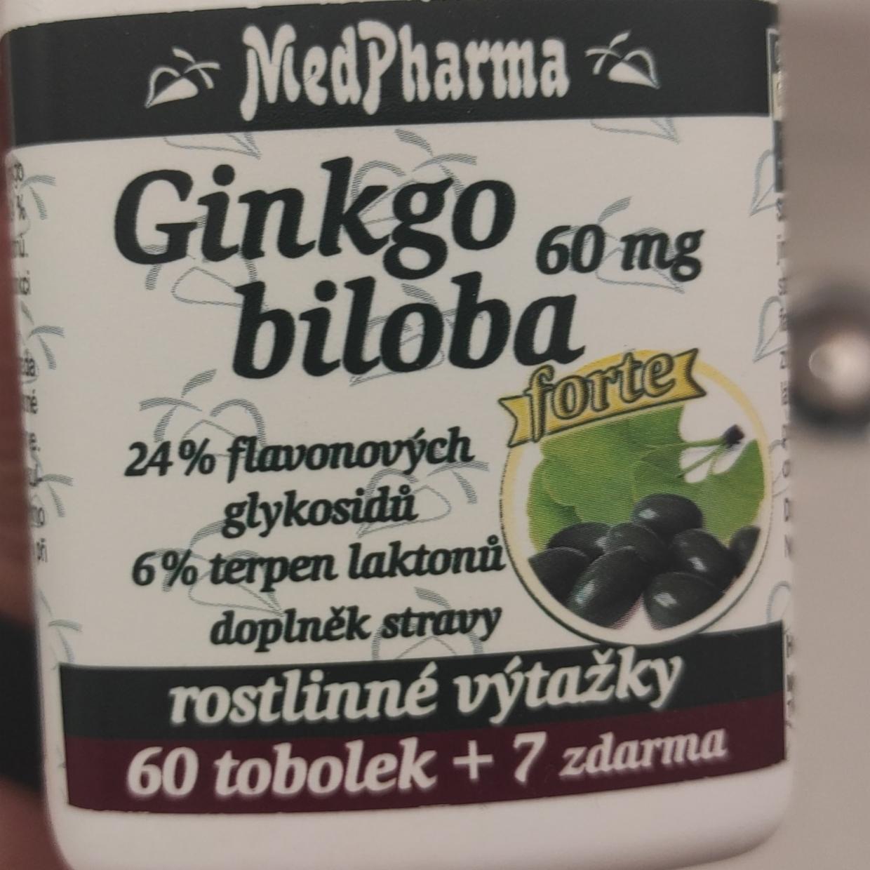 Fotografie - Ginkgo biloba forte MedPharma