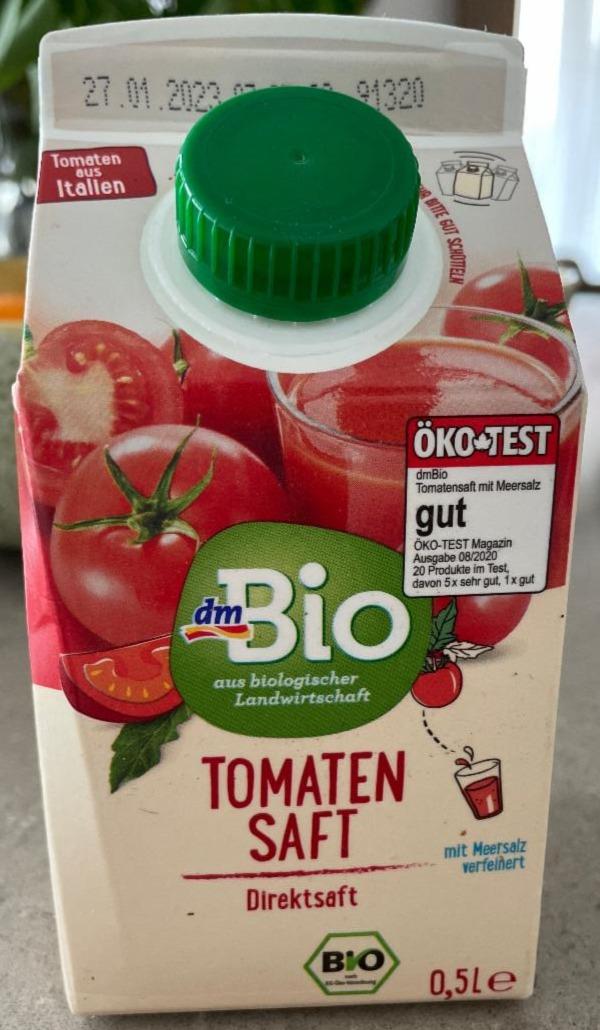 Fotografie - Tomaten-Saft mit Meersalz dmBio