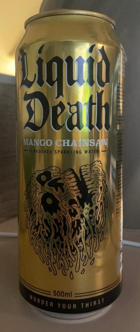 Fotografie - Mango Chainsaw Flavoured Sparkling Water Liquid Death