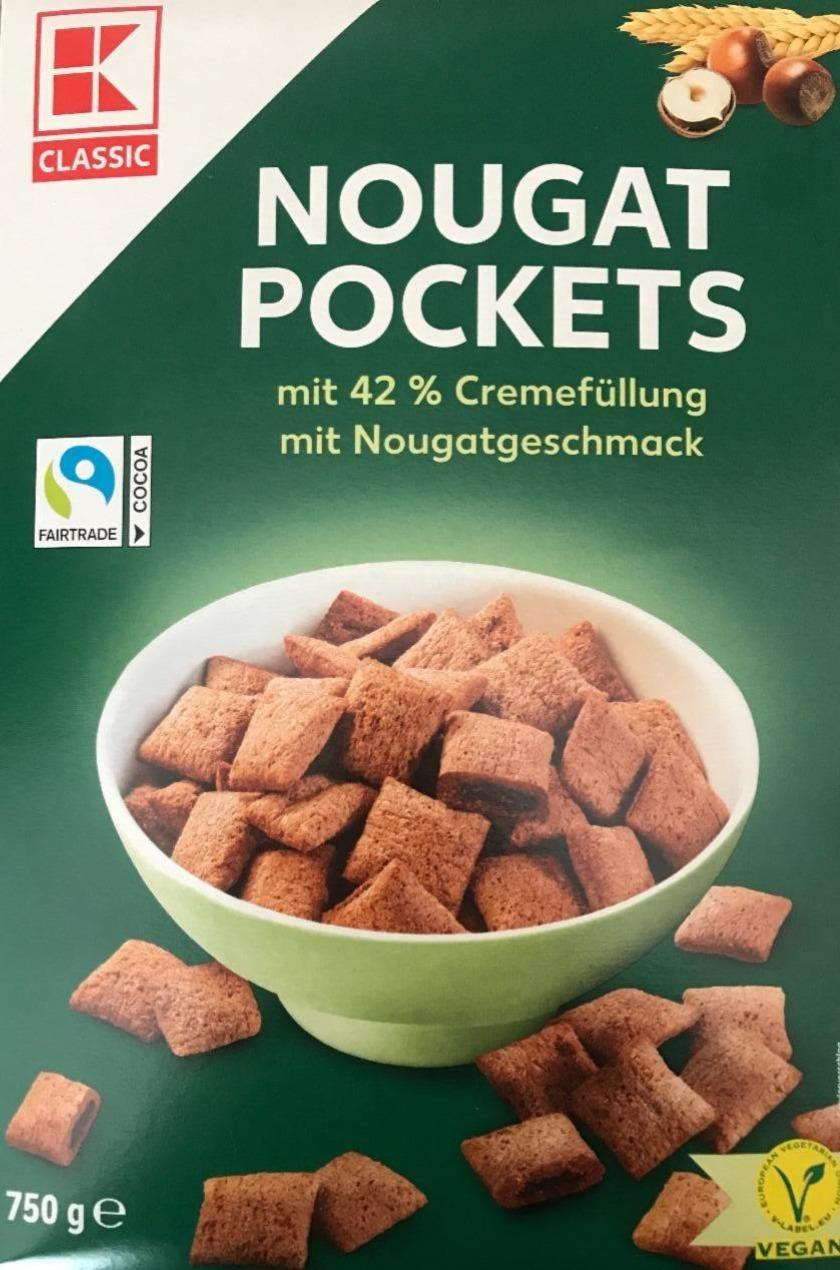 Fotografie - Nougat pockets mit 42% cremefüllung mit nougatgeschmack K-Classic