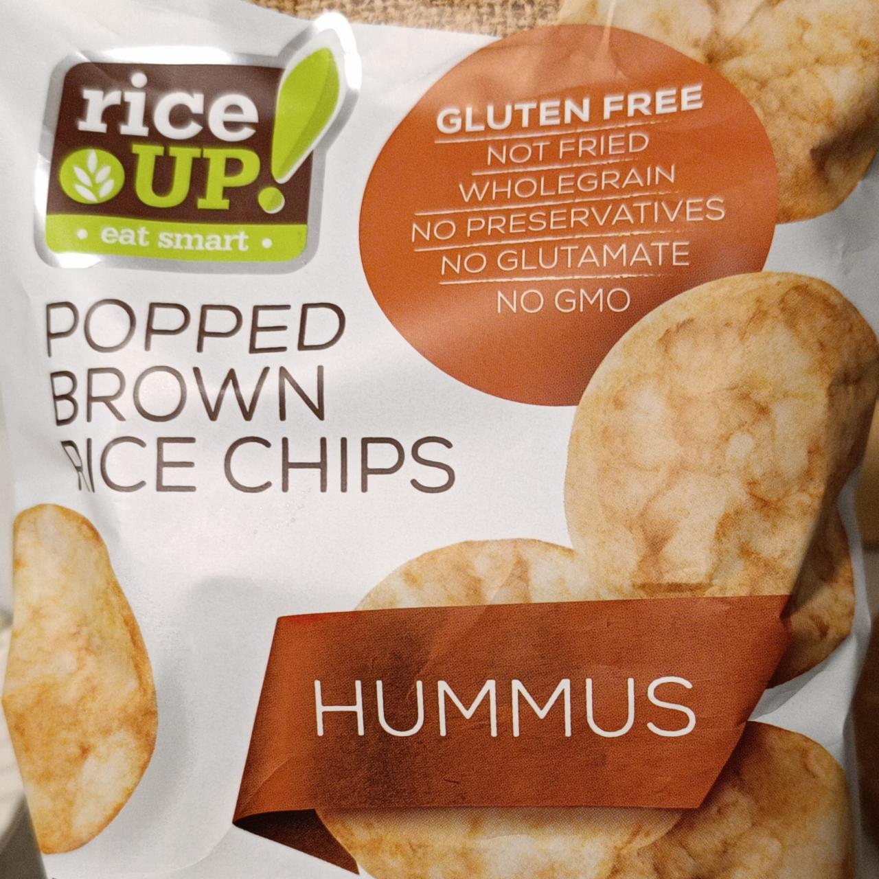 Fotografie - Popped Brown Rice Chips Hummus Rice up!