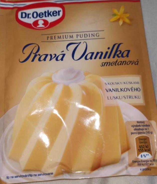 Fotografie - Puding premium pravá vanilka prášek Dr.Oetker