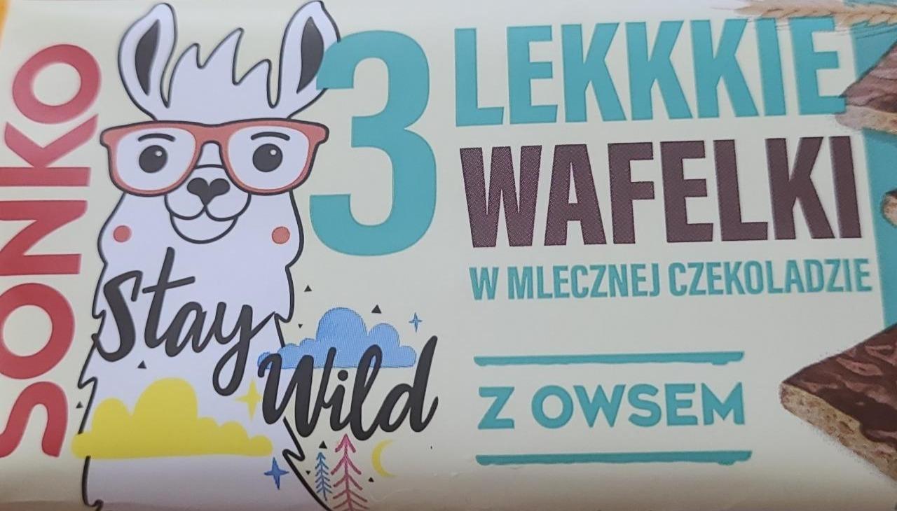 Fotografie - 3 Lekkie Wafelki w mlecznej czekoladzie z owsem Sonko