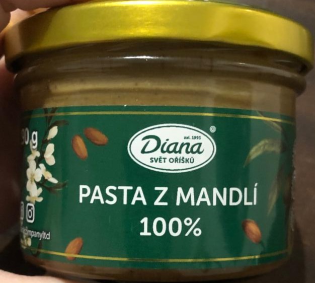 Fotografie - Pasta z mandlí 100% Diana Svět oříšků