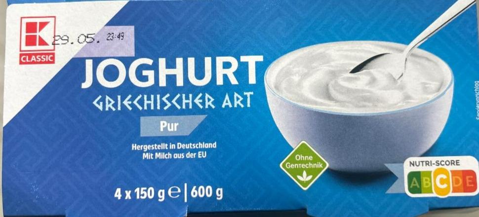 Fotografie - Joghurt Griechischer art Pur K-Classic