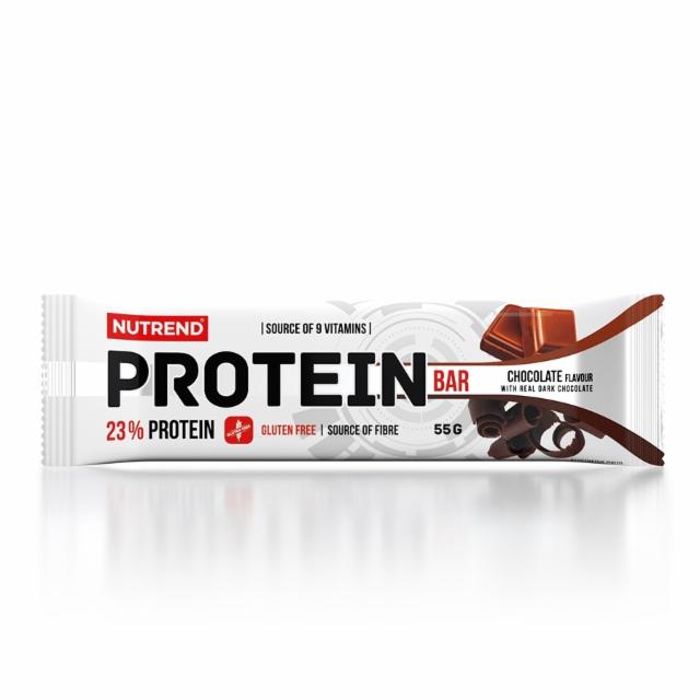 Fotografie - Protein bar 23% chocolate flavour with real dark chocolate (čokoláda v hořké čokoládě) Nutrend