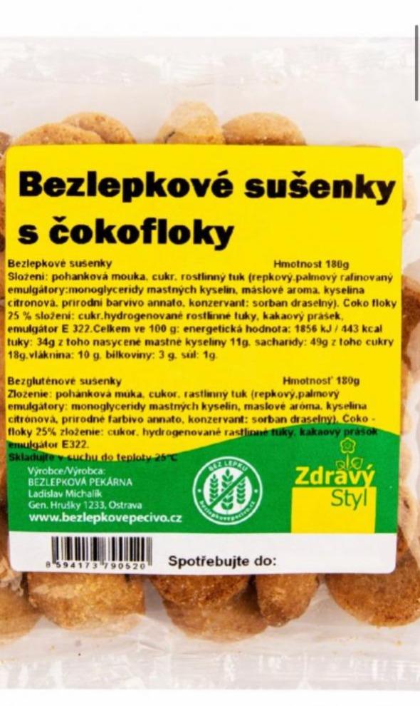 Fotografie - bezlepkové sušenky s čokofloky Zdravý styl