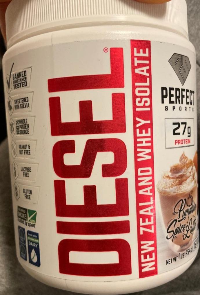 Fotografie - PERFECT Sports New Zealand Whey Isolate Pumpkin Spice Latte Diesel