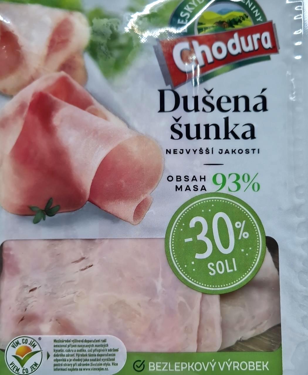 Fotografie - Dušená šunka 93% se sníženým obsahem soli Chodura