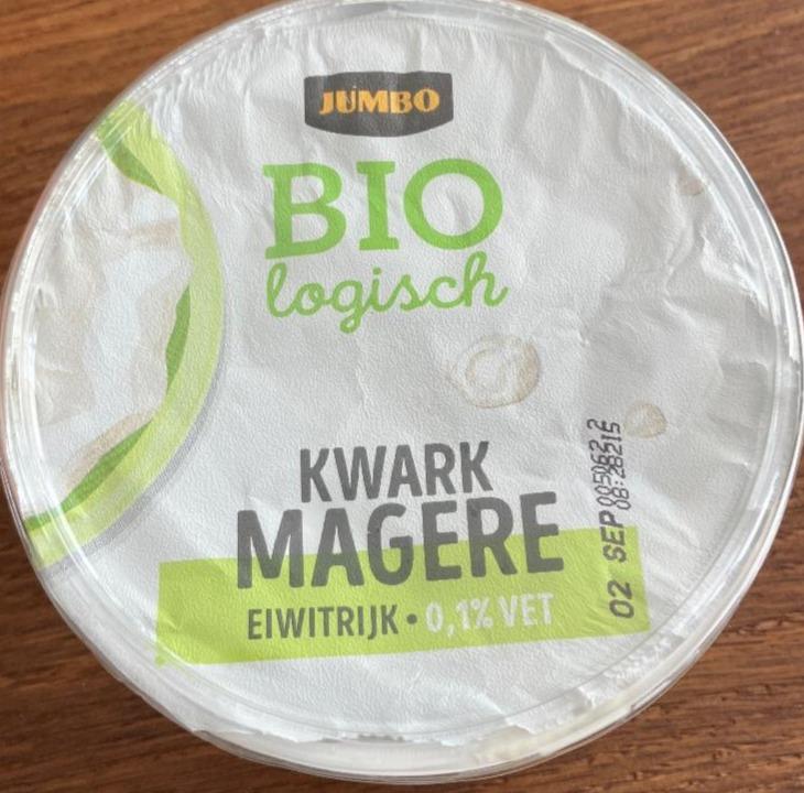 Fotografie - Bio logisch Kwark Magere 0,1% vet Jumbo