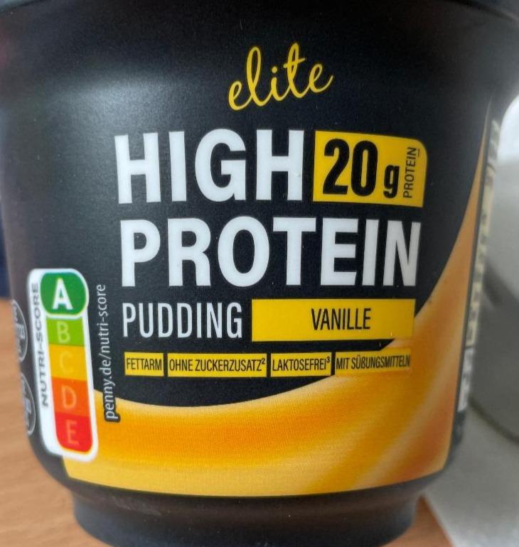 Fotografie - High protein pudding vanille Elite