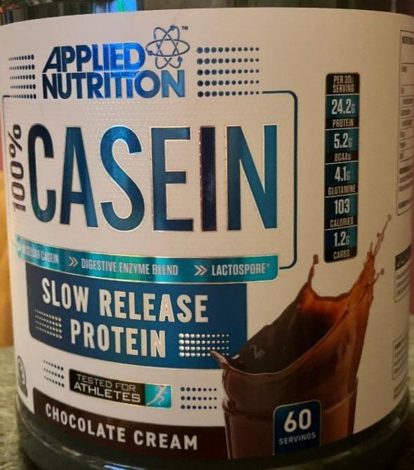 Fotografie - 100% Casein Chocolate cream Applied nutrition