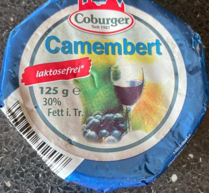 Fotografie - Camembert 30% laktosefrei Coburger