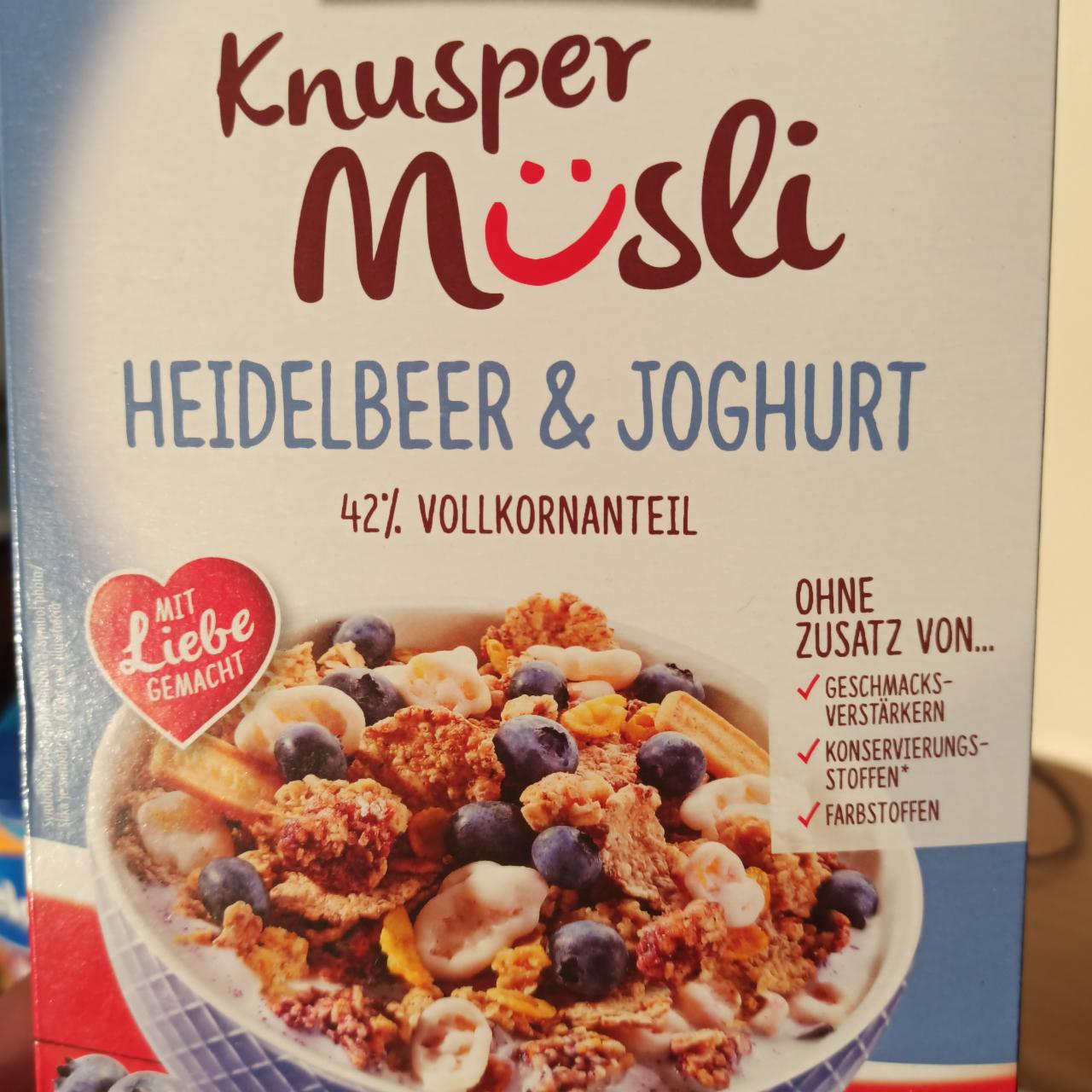 Fotografie - Knusper Müsli Heidelbeer & Joghurt Knusperli