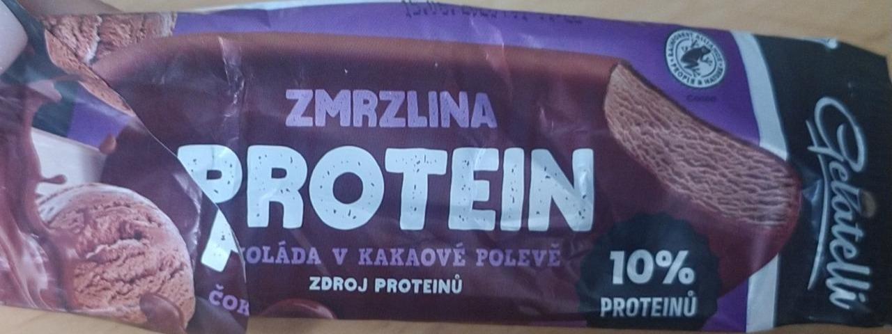 Fotografie - Zmrzlina protein čokoláda v kakaové polevě Gelatelli