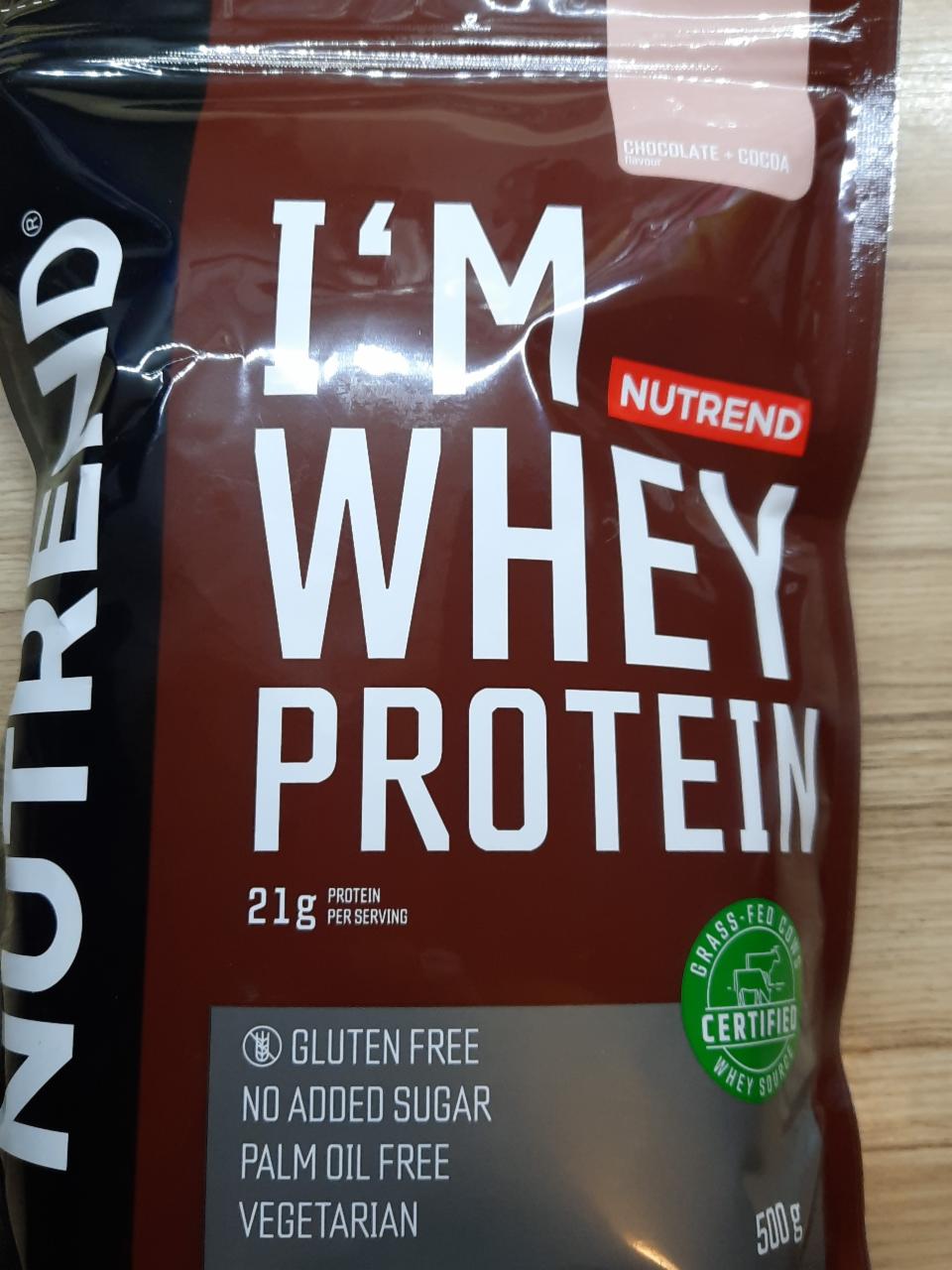 Fotografie - I´m whey protein Chocolate + coconut Nutrend