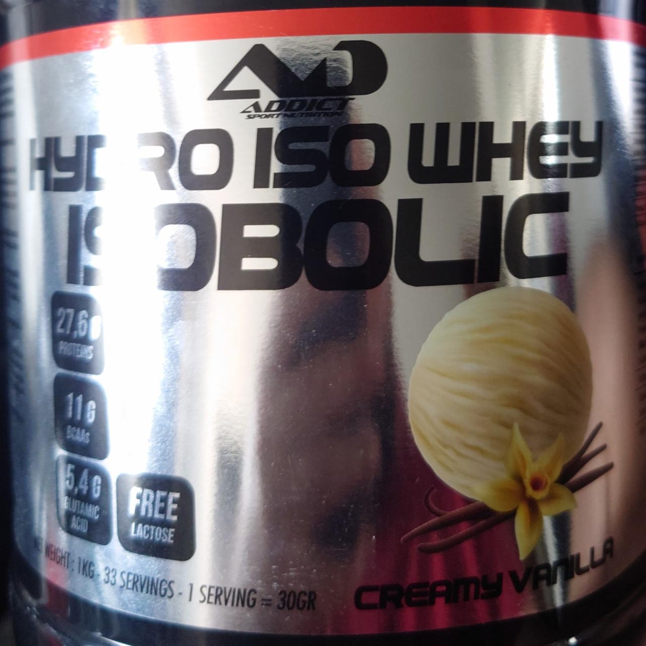 Fotografie - Hydro iso whey isobolic vanilla Addict Sport