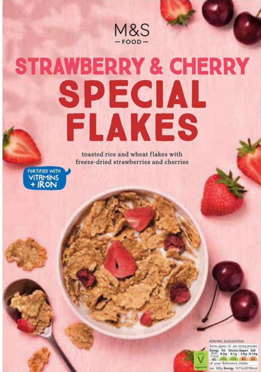 Fotografie - Strawberry & Cherry Special Flakes M&S Food