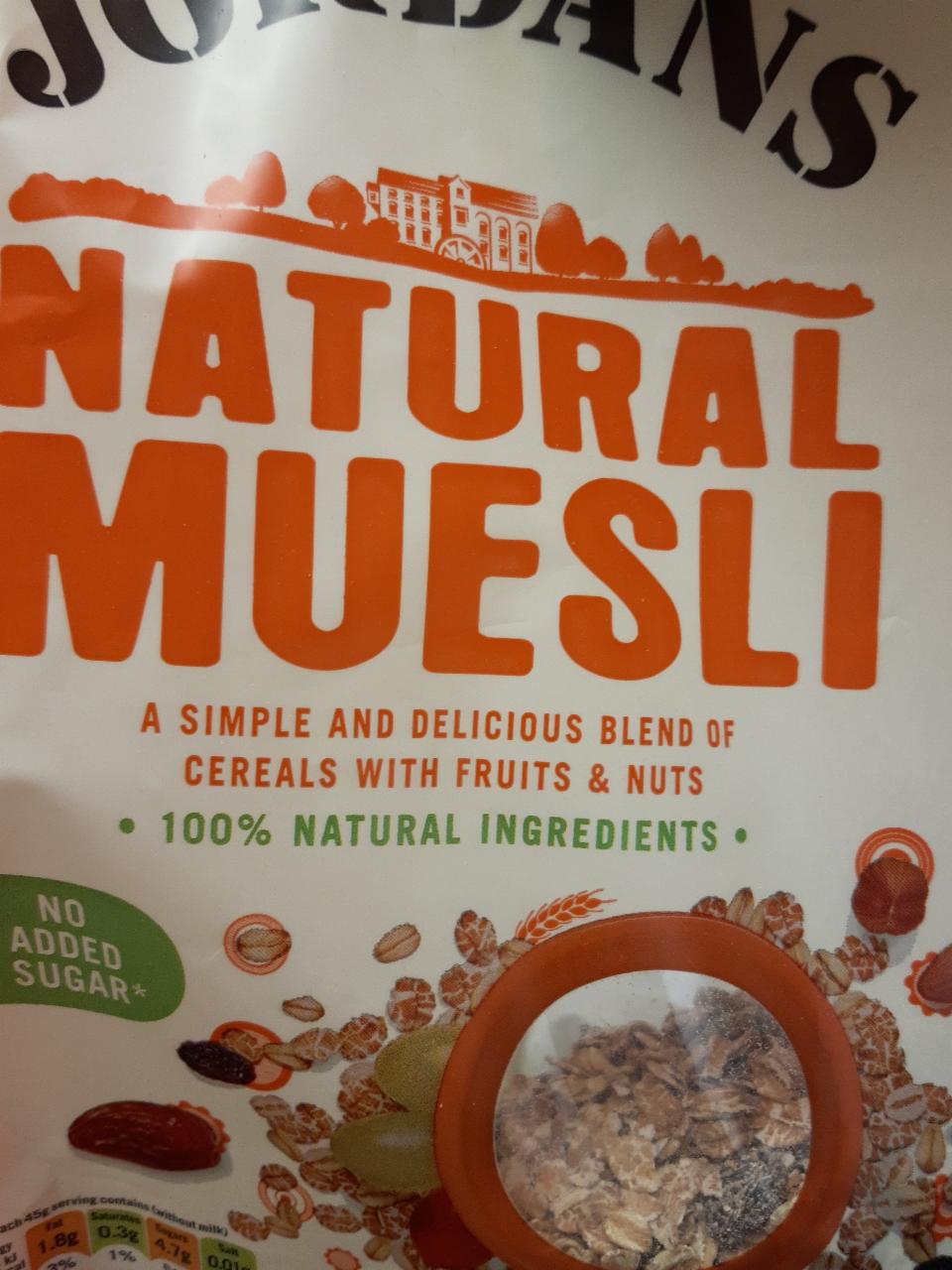 Fotografie - Muesli Natural Jordans