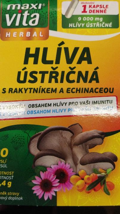 Fotografie - Hlíva ústřičná s rakytníkem a echinaceou Maxi vita