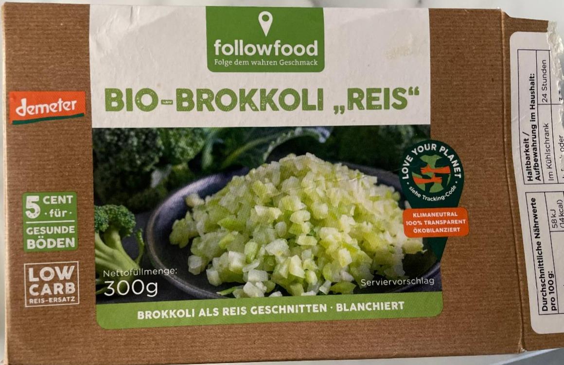 Fotografie - Bio-Brokkoli Reis FollowFood