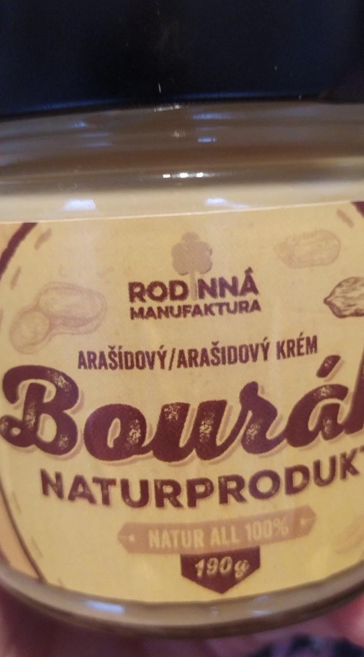 Fotografie - Bourák Naturprodukt arašídový krém Rodinná Manufaktura