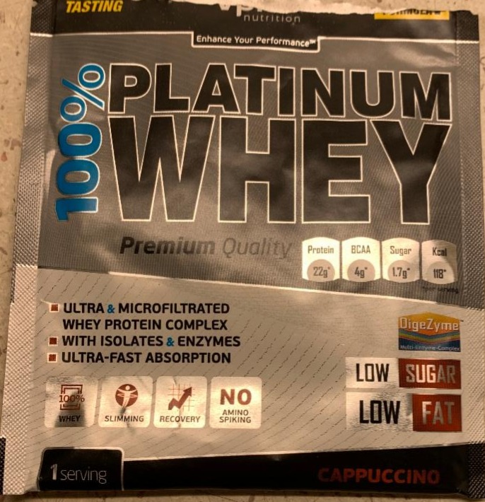 Fotografie - 100% Platinum Whey Cappuccino VPlab