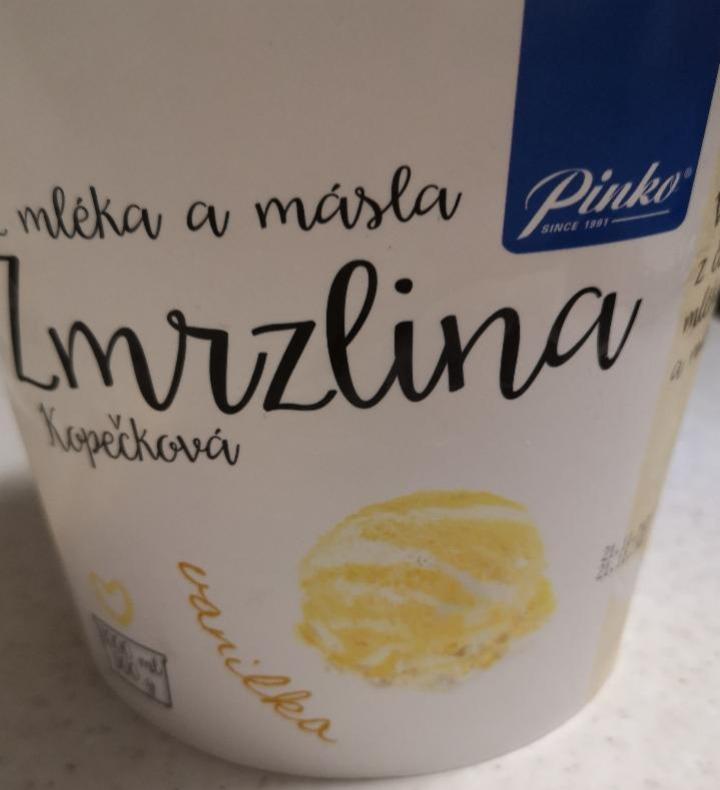 Fotografie - Kopečková zmrzlina z mléka a másla vanilka Pinko