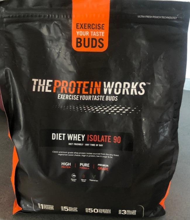 Fotografie - Diet Whey Isolate 90 Vanilla crème The Protein Works