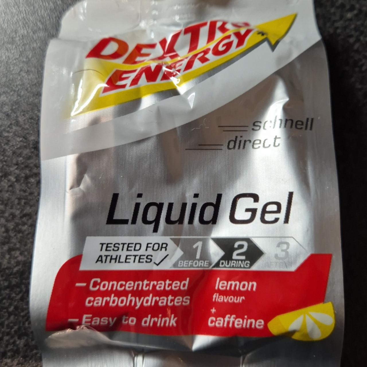 Fotografie - Liquid gel lemon flavour + caffeine Dextro Energy