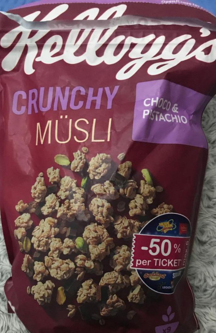 Fotografie - Crunchy müsli choco & pistachio Kellogg´s