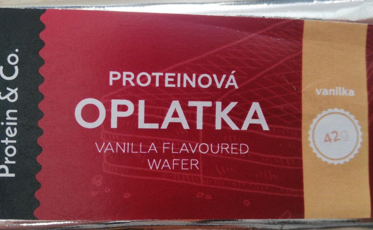 Fotografie - Proteinová oplatka vanilka Protein & Co.