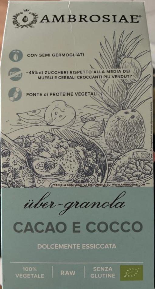 Fotografie - Über-granola cacao e cocco Ambrosiae