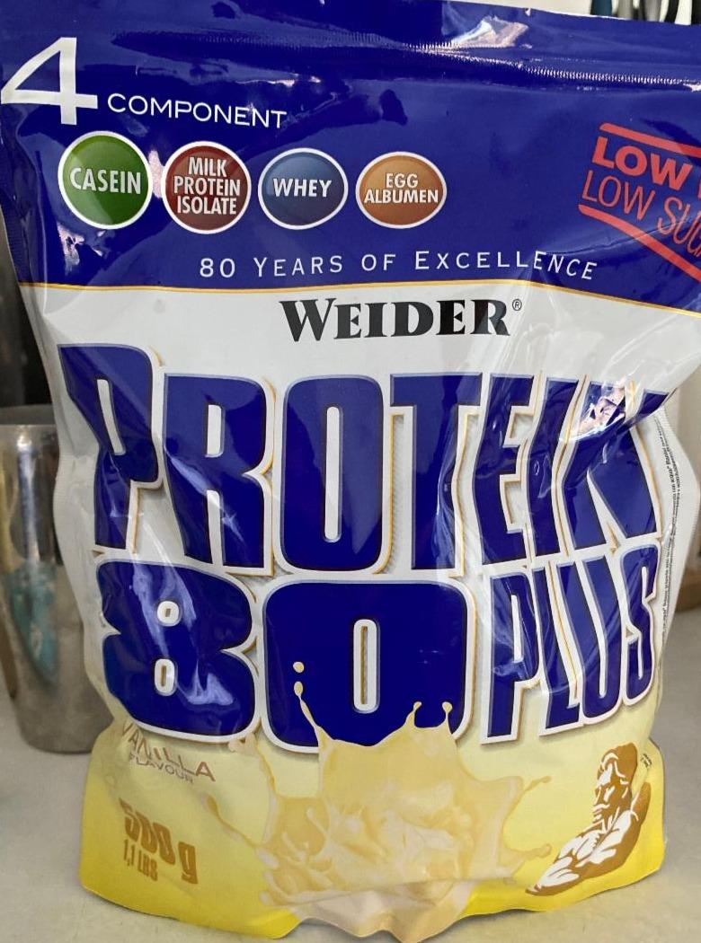 Fotografie - Protein 80 plus vanilla flavour Weider